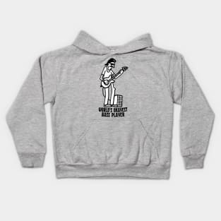 World's Okayest Bass Player Kids Hoodie